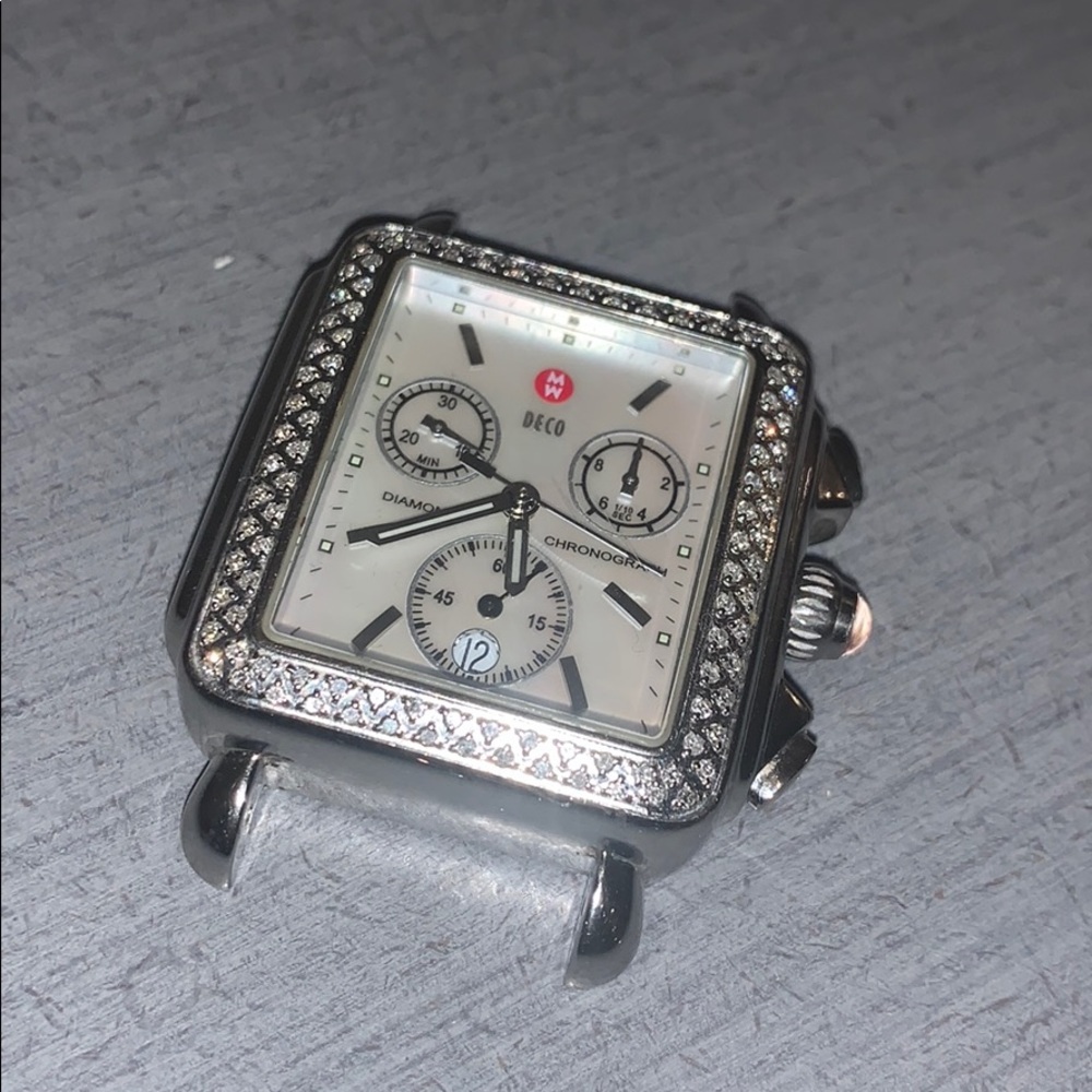 ✨Michele Deco Diamond Watch Steel Band